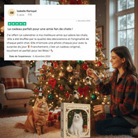 Calendrier de l’Avent Félin à Accrocher – 24 Chats Mignons pour Noël